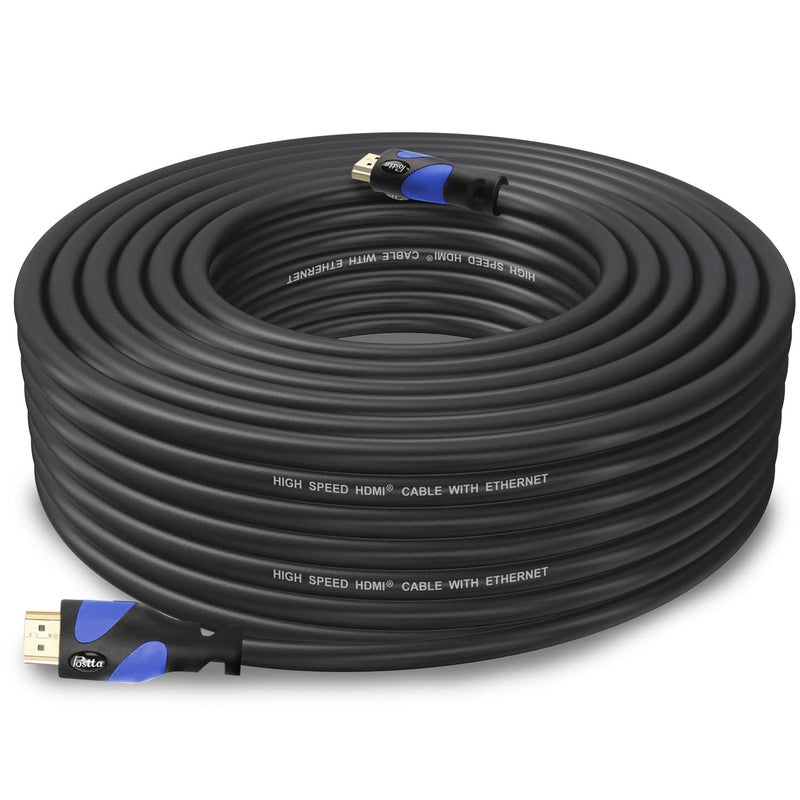 Postta HDMI Cable(50 Feet Blue) HDMI 2.0V Support 4K 2160P,1080P,3D,Audio Return and Ethernet - 1 Pack - Image 1